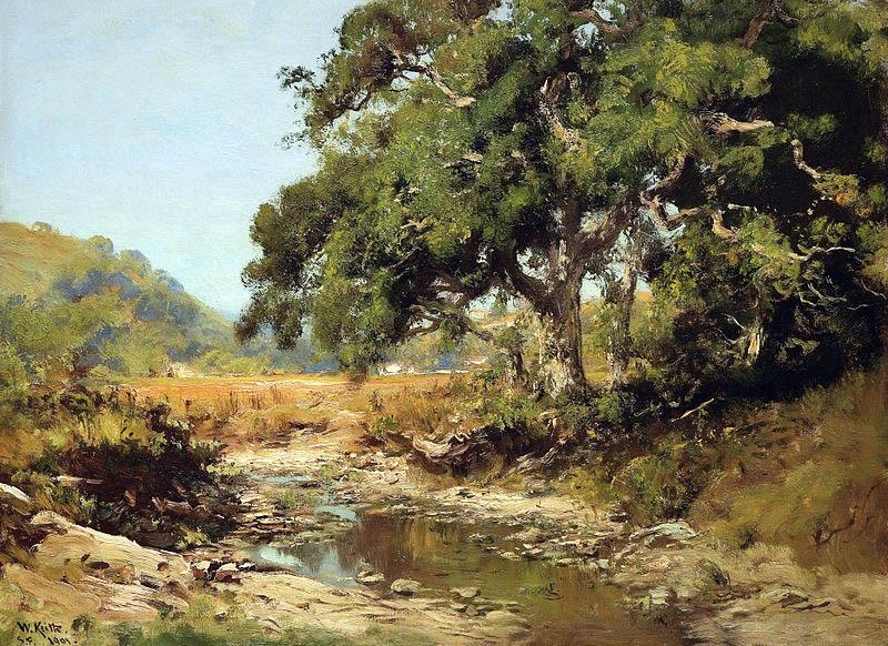 William Keith Stream Through the Valley oil painting image